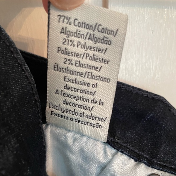 CALVIN KLEIN Jeans Women’s Straight Size 12 Dark Denim Blue - Picture 9 of 12